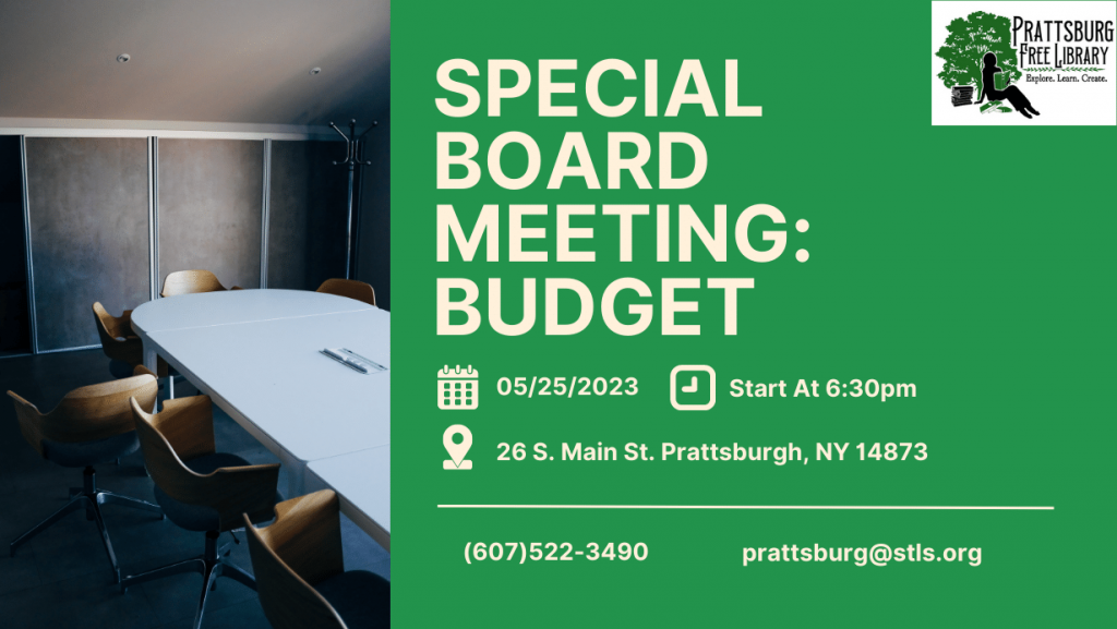 Gives information about the special board meeting.