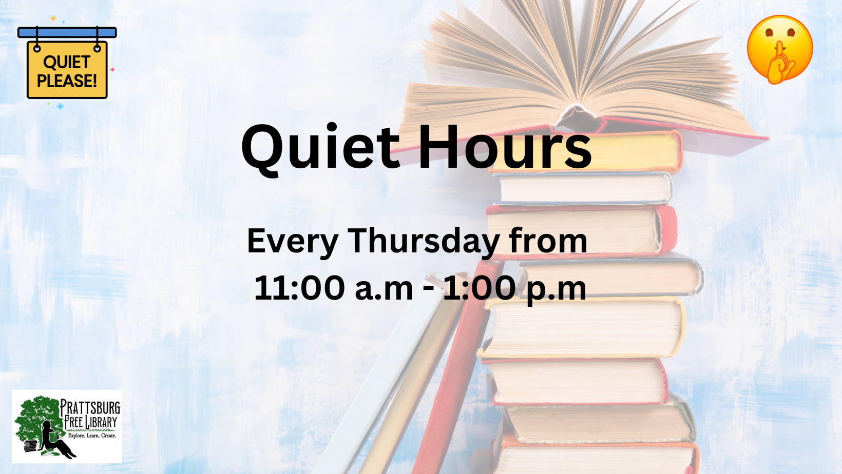 Now offering quiet hours on Thursdays!